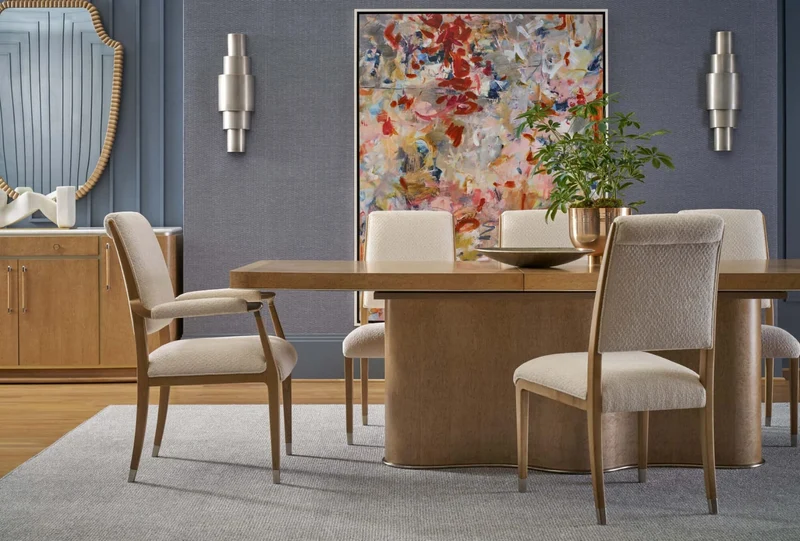 Origins Rectangular Extending Dining Table in Sesame 208-300cm