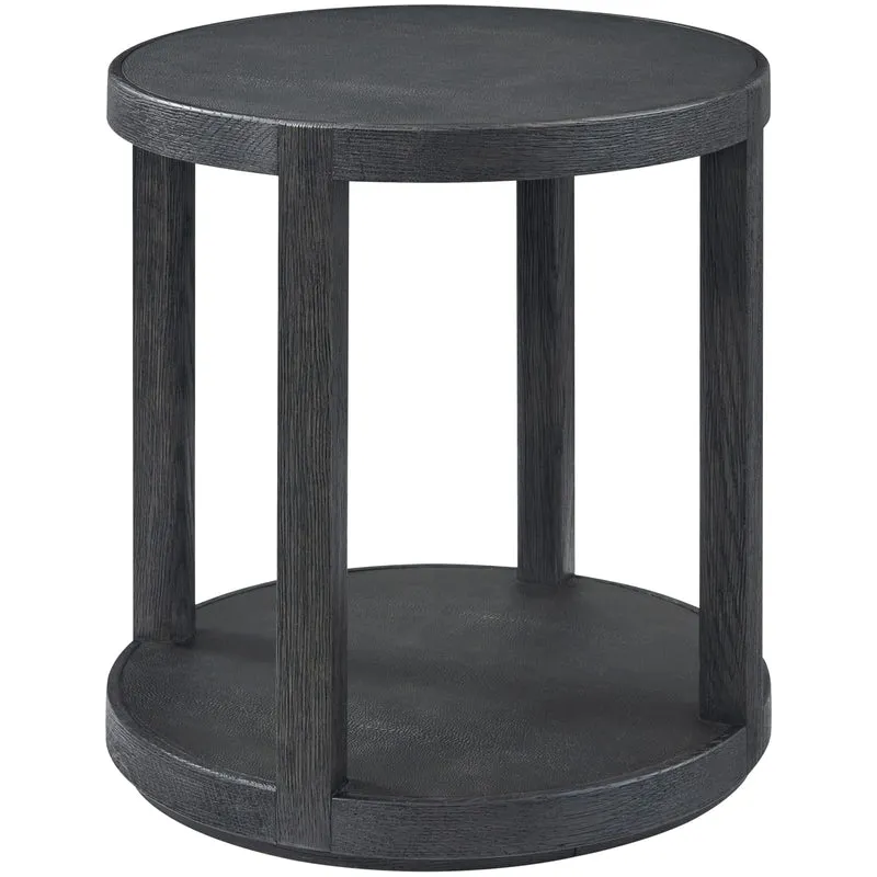 Maxwell Round Side Table Dark