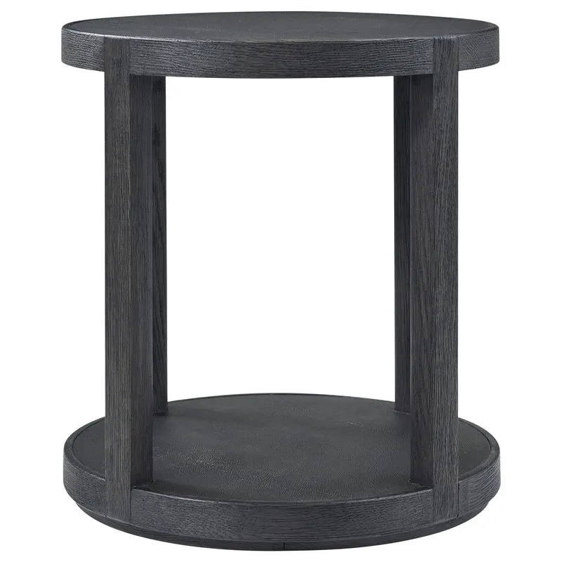 Maxwell Round Side Table Dark