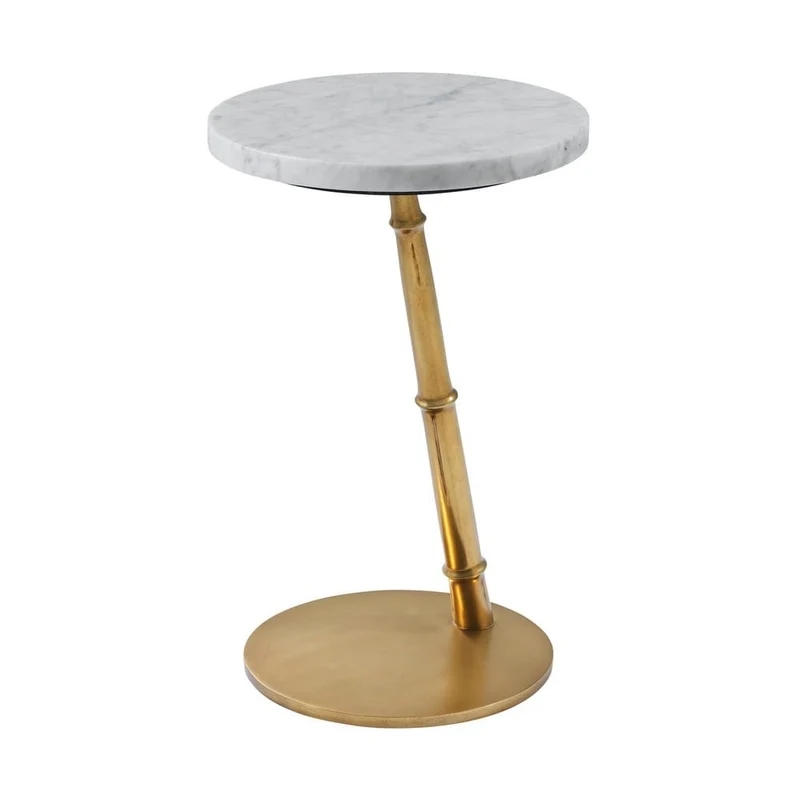 Kesden Accent Table Bianco Marble Top