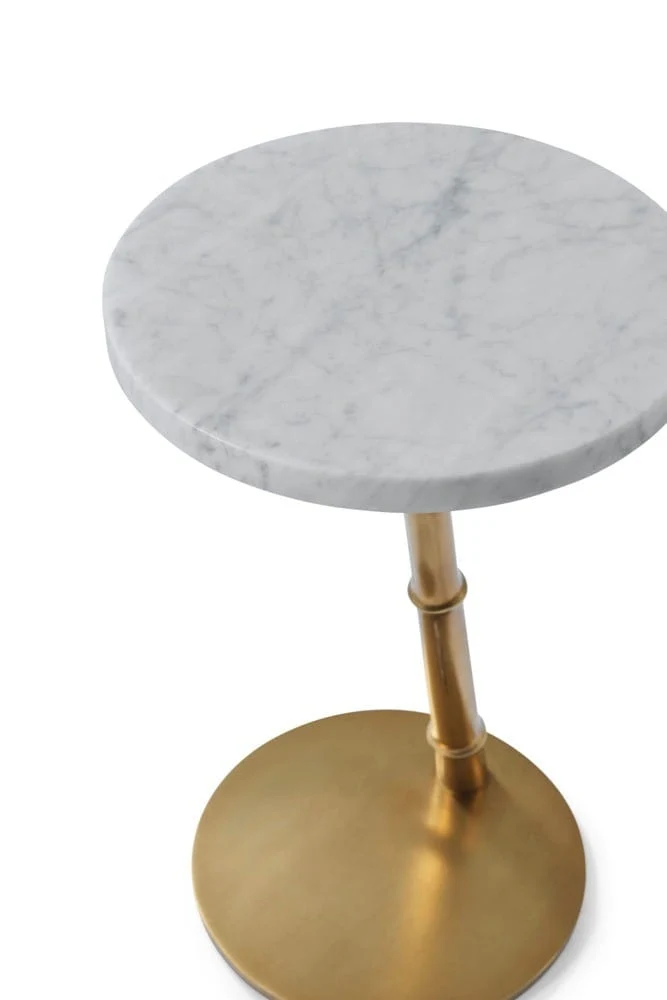 Kesden Accent Table Bianco Marble Top