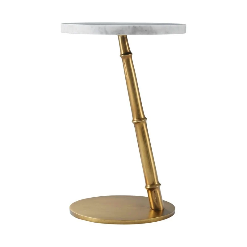 Kesden Accent Table Bianco Marble Top