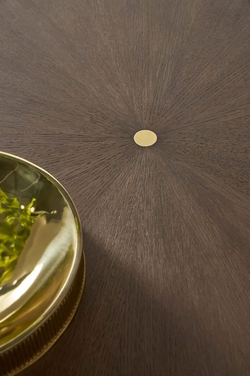 Judith Leiber Round Sunburst Dining Table Dark