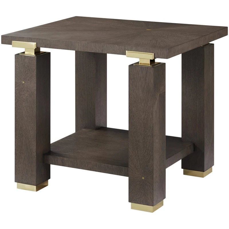 Judith Leiber Rectangle Side Table Dark