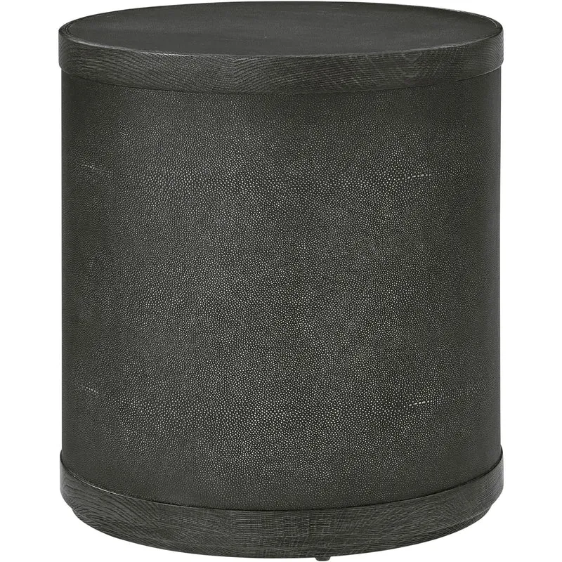 Maxwell Drum Side Table Dark