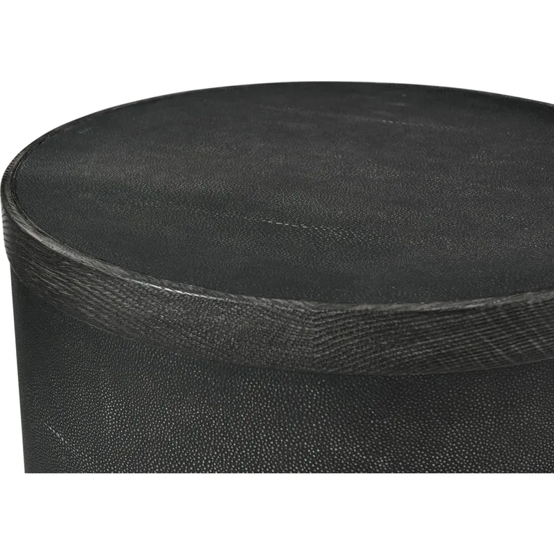 Maxwell Drum Side Table Dark