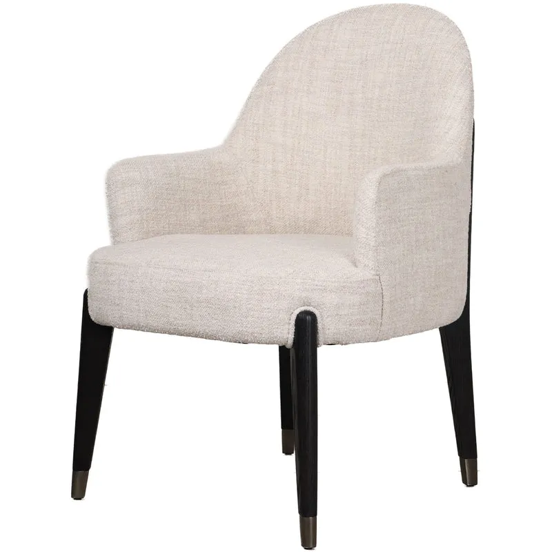 Luna Dining Arm Chair II in Dark