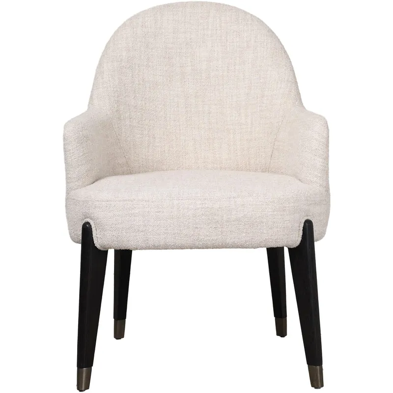 Luna Dining Arm Chair II in Dark