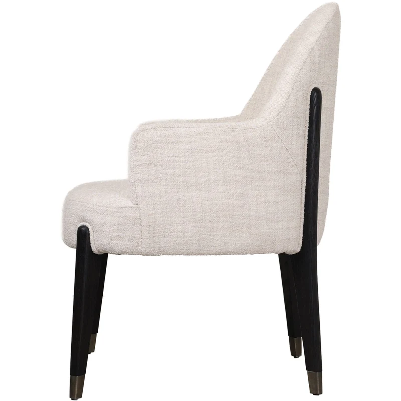 Luna Dining Arm Chair II in Dark