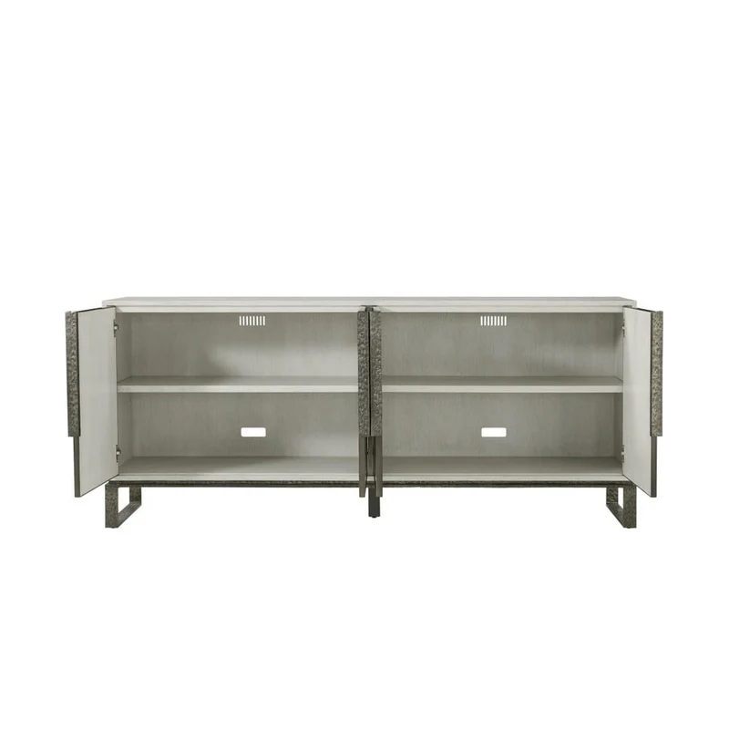 Essence Media Cabinet in Smooth Grey