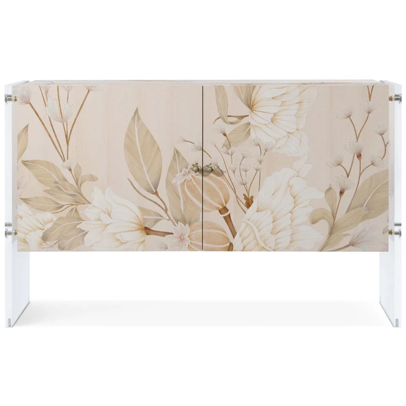 Bouquet 2 Door Cabinet in Buttercream