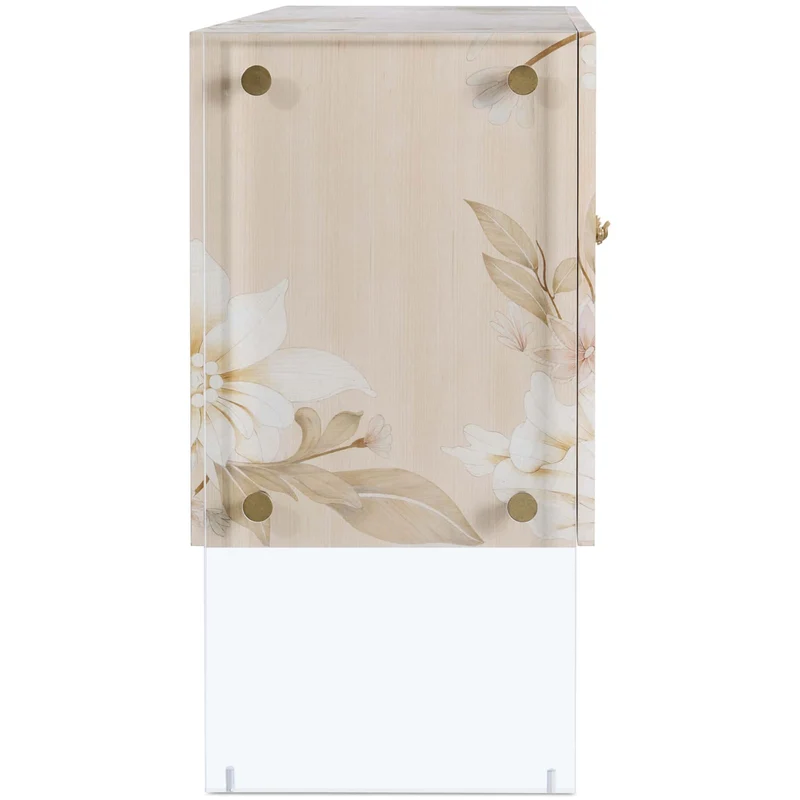 Bouquet 2 Door Cabinet in Buttercream