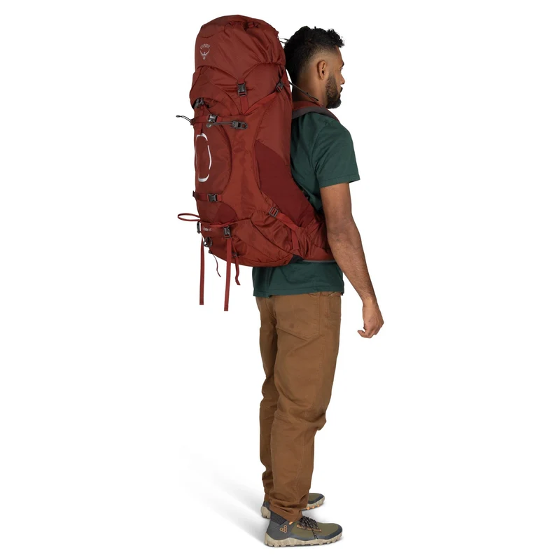 Osprey Aether 65 S/M - Mochila de trekking (deep ahorn red)