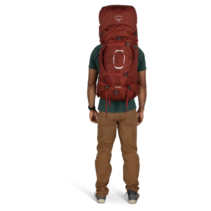 Osprey Aether 65 S/M - Mochila de trekking (deep ahorn red)