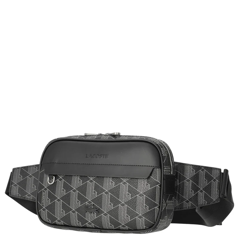 Lacoste The Blend - Riñonera 23 cm (monogram noir gris)