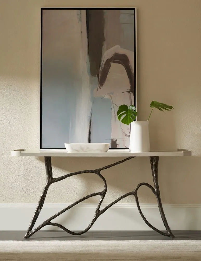 Essence Console Table in White Oak