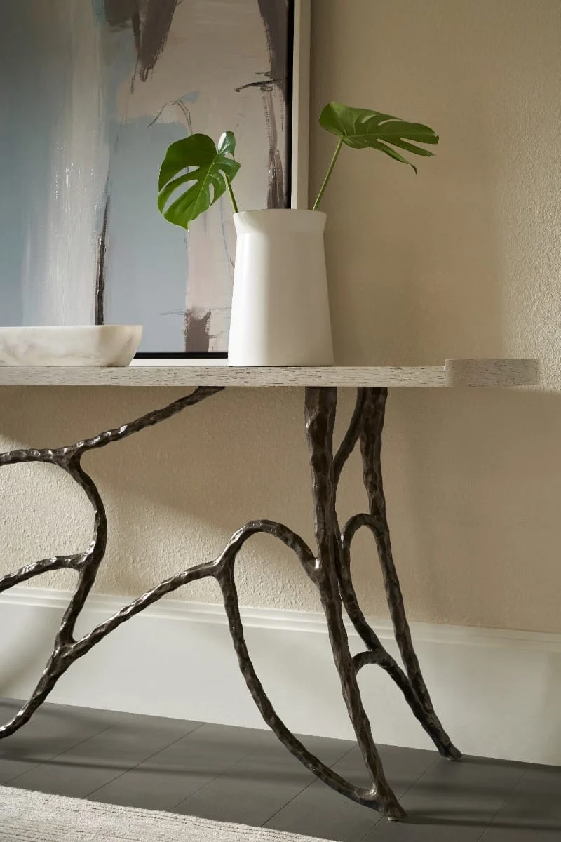 Essence Console Table in White Oak