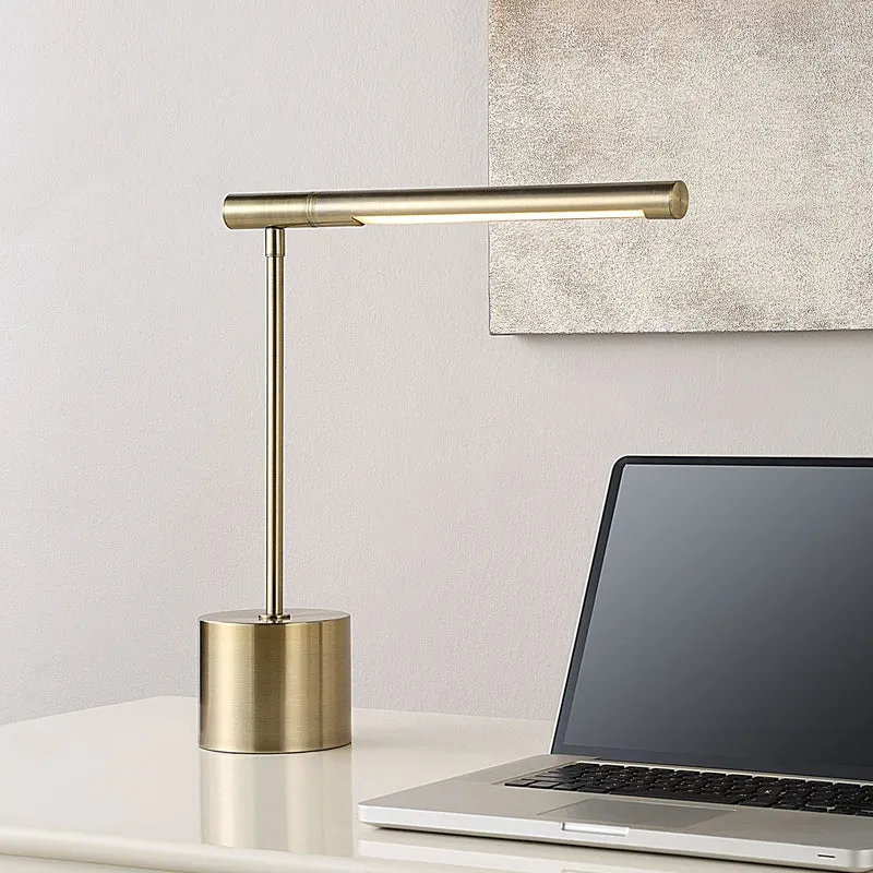 Zara Desk Lamp in Brass