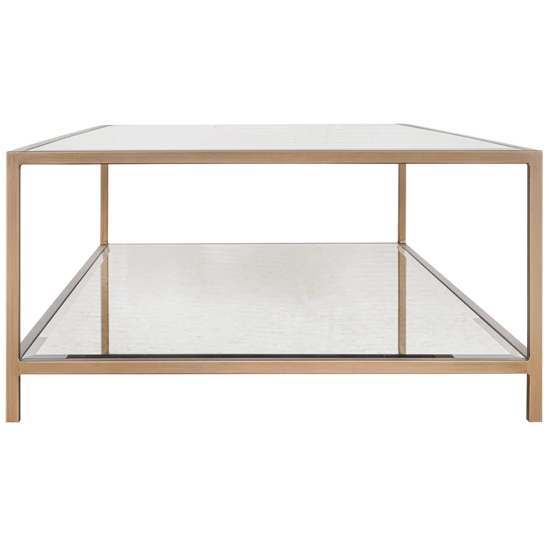 Upton Coffee Table in Antique Brass