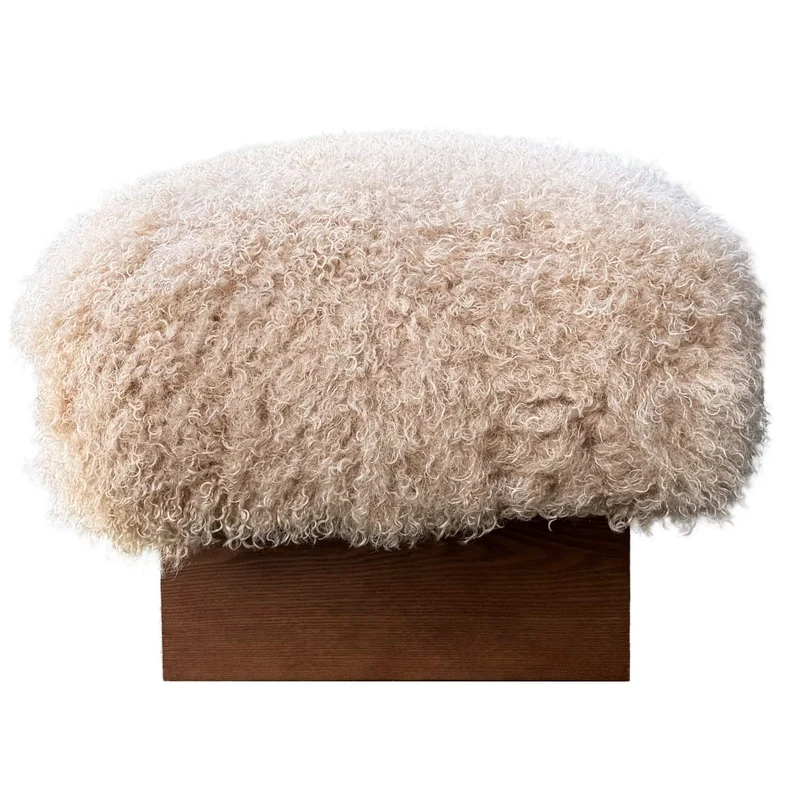 Pebworth Bench in Mongolian Fur