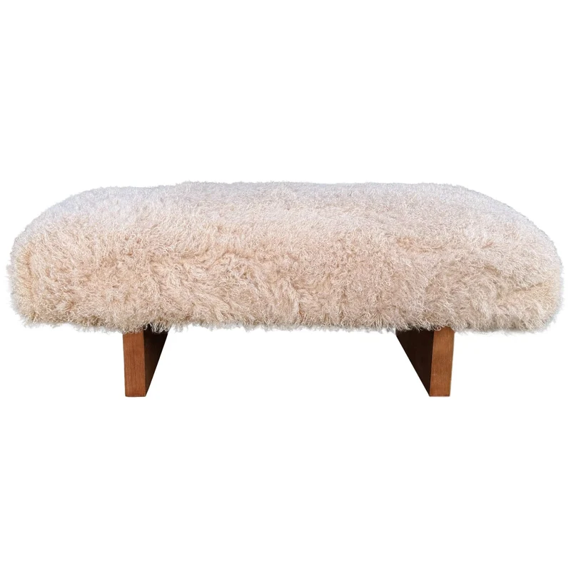 Pebworth Bench in Mongolian Fur