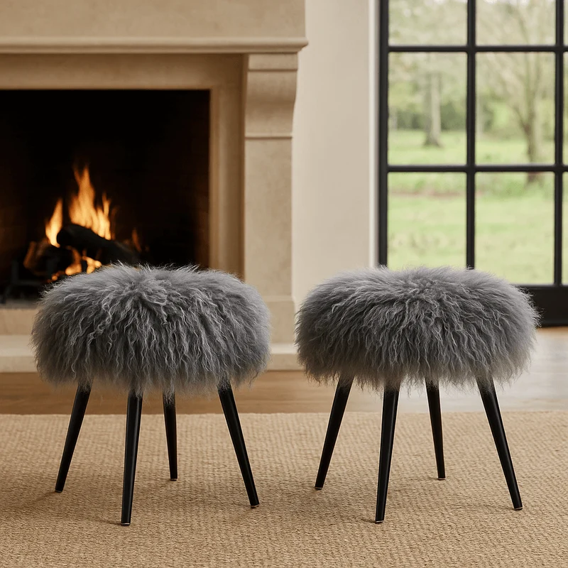 Baaarb Stool in Grey