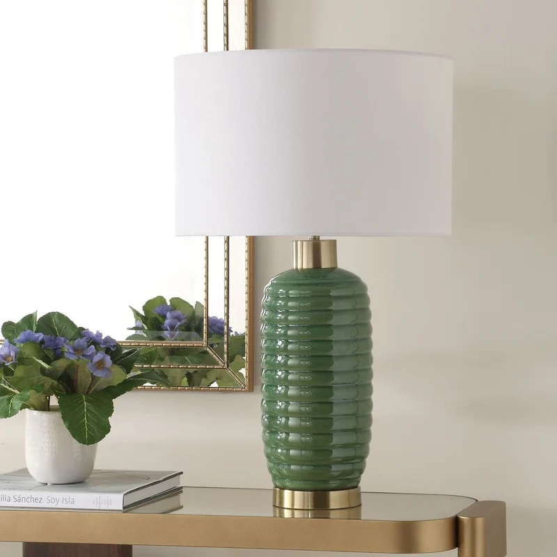 Oakley Table Lamp in Green