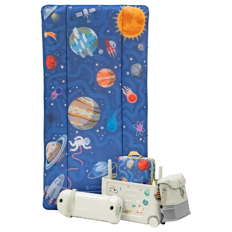 Stokke® JetKids™ Cloudsleeper - Colchón de viaje 150 cm (Space Maze)