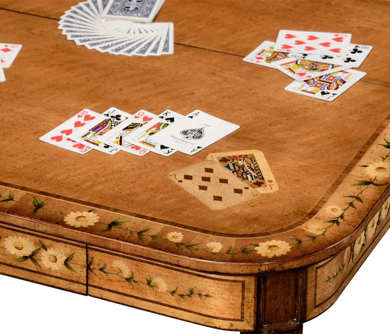 Painted Card Table Louis XV