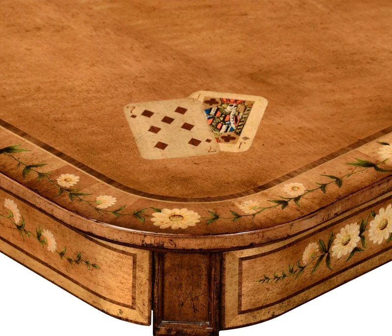 Painted Card Table Louis XV