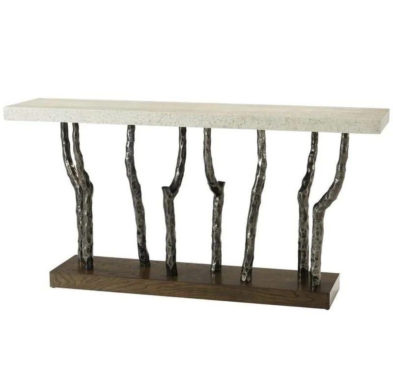 Catalina Branch Console Table in Earth Finish