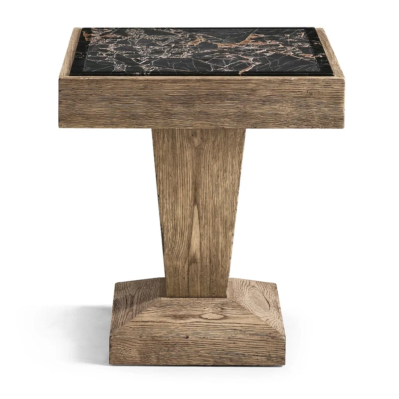 Echo Canyon Square Marble Side Table