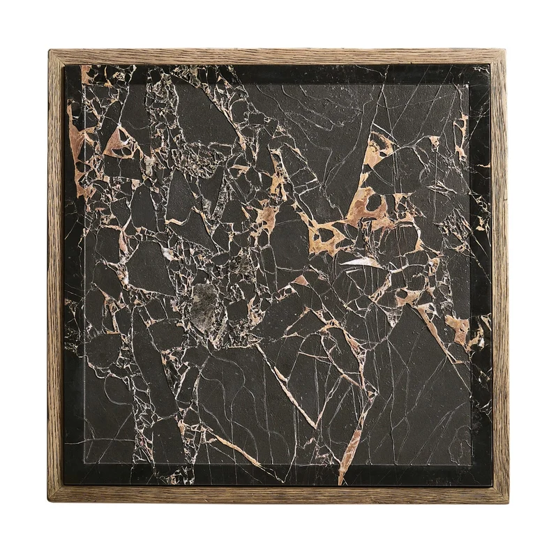 Echo Canyon Square Marble Side Table