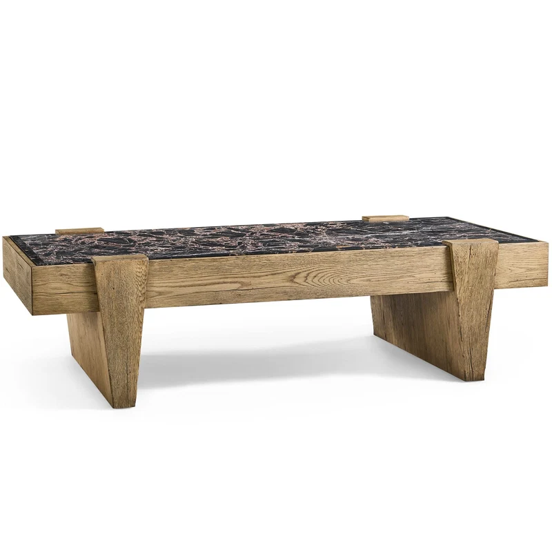 Echo Canyon Marble Rectangular Coffee Table