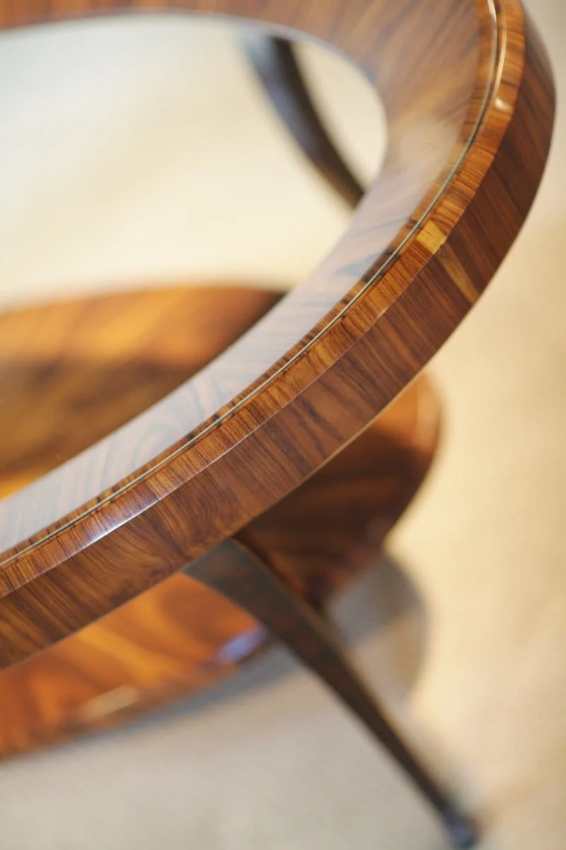 Oval Coffee Table Glass Topped High Lustre