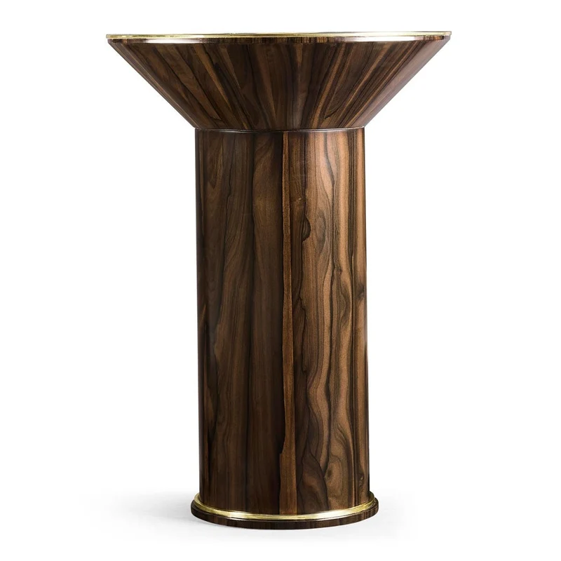 Verdure Round Side Table in Jade Green
