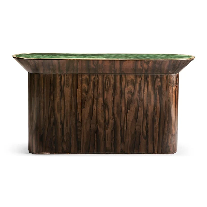 Verdure Console Table in Jade Green