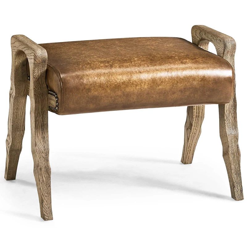 Echo Canyon Leather Footstool