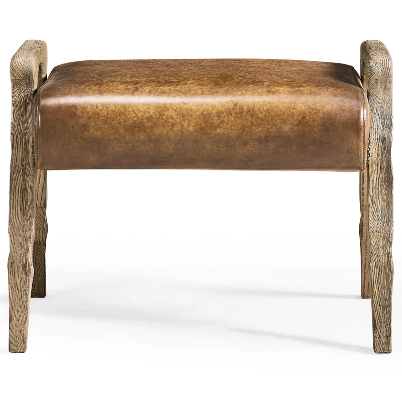 Echo Canyon Leather Footstool