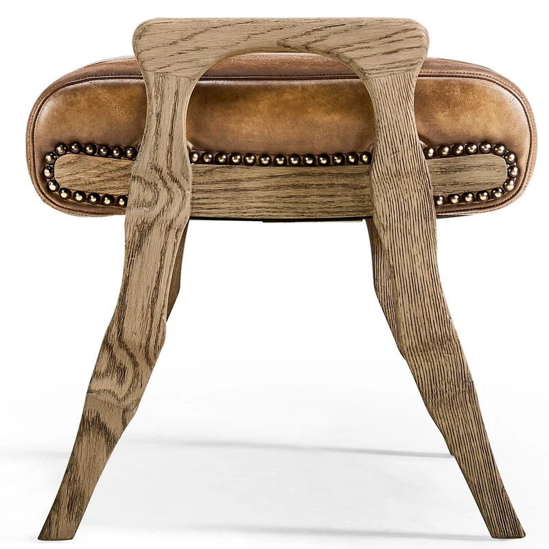 Echo Canyon Leather Footstool