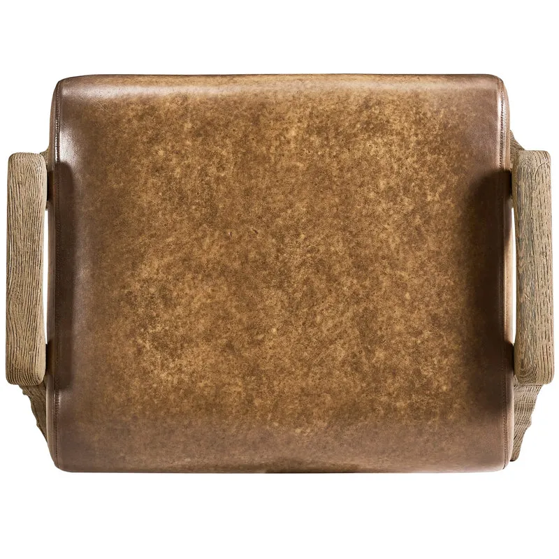 Echo Canyon Leather Footstool