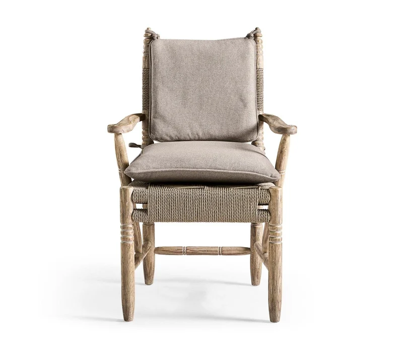Sagehill Rush Seat Arm Dining Chair