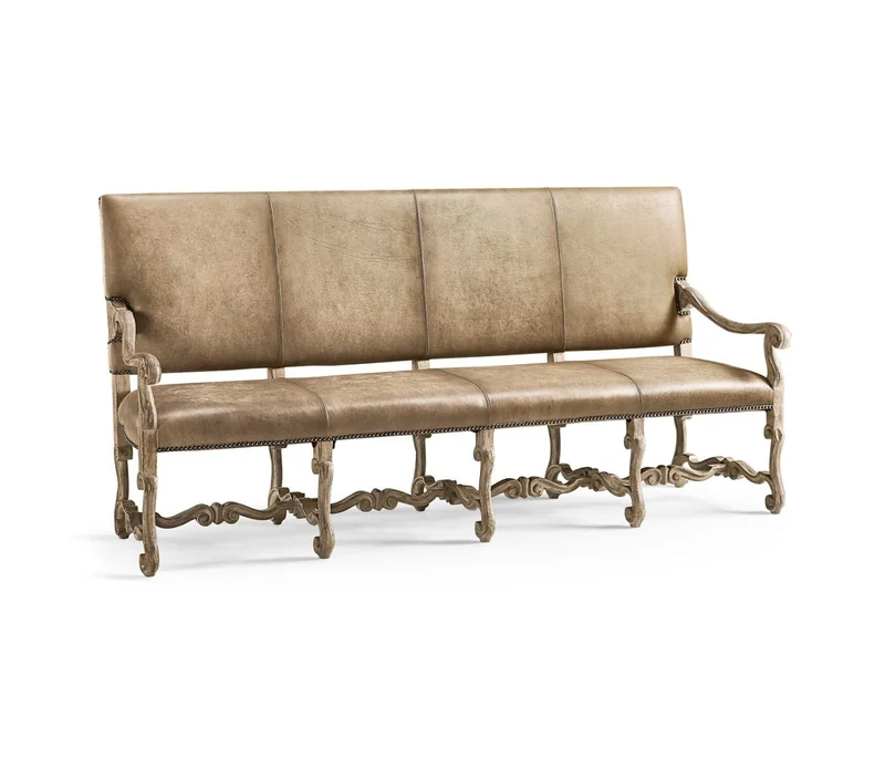 Sagehill Leather Banquette Bench