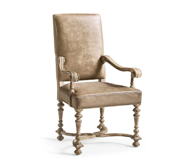 Sagehill Leather Arm Dining Chair