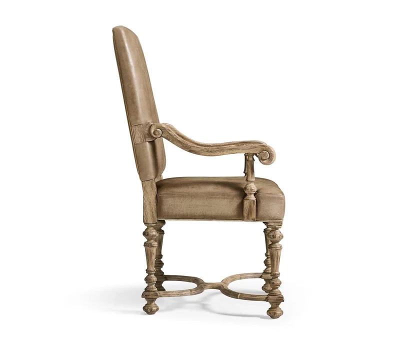 Sagehill Leather Arm Dining Chair