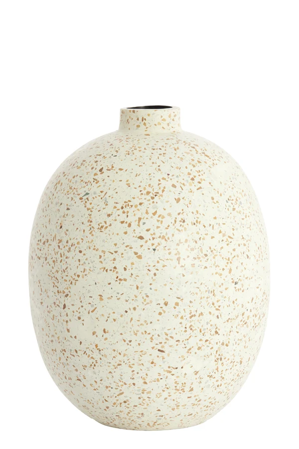 Vase deco 31x41 cm ORXETA terrazzo cream