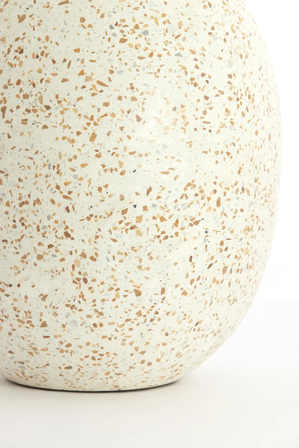 Vase deco 31x41 cm ORXETA terrazzo cream