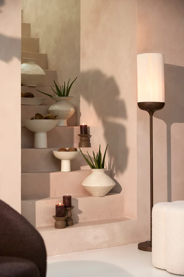Vase deco 31x33,5 cm AJUDA matt cream-sand