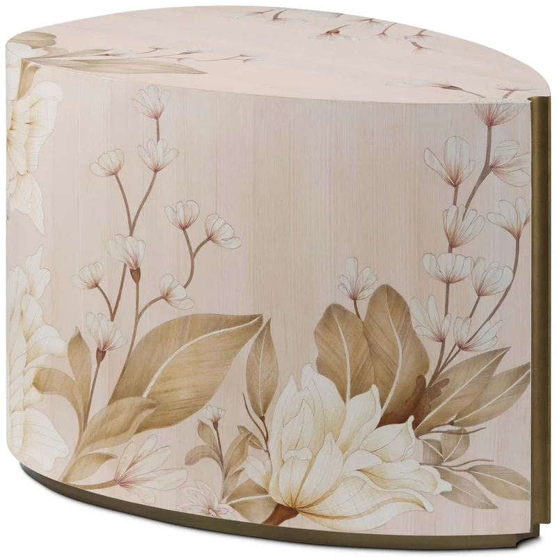 Bouquet Droplet Side Table in Buttercream