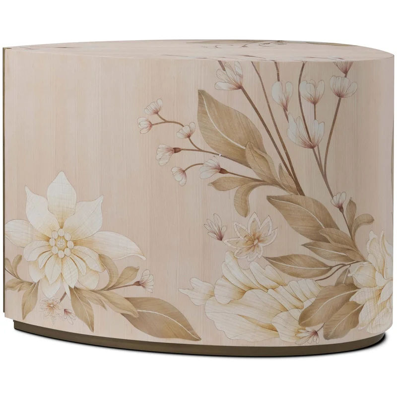 Bouquet Droplet Side Table in Buttercream